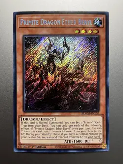 Yugioh - Primite Dragon Ether Beryl Secret Rare BLMM-EN130, Near Mint, 1st Ed - Image 1