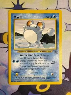 Marill 29 WOTC Black Star Promo - Pokemon Card LP - Image 1