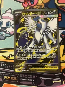 Pokemon Me01: Mega Evolution Holo Card Absol EX 161/132 Ultra Rare NM Condition - Image 1