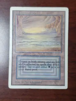 MTG Underground Sea Unlimited Edition Regular MP/HP dual land vintage - Image 1