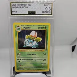 Pokemon Ivysaur 002/034 Trading Card Game Classic Holo AGS 9.5 Stage 1 2023 - Image 1