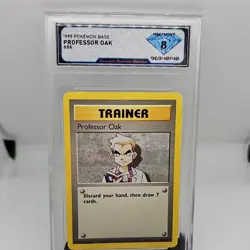 Pokemon Professor Oak DSG 8 Base Set 88/102 Trainer Card 1999 English - Image 1
