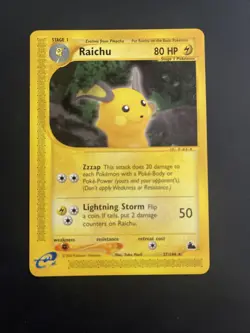 Raichu Skyridge Regular Card 27/144 NM Condition - Image 2
