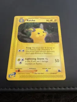 Raichu Skyridge Regular Card 27/144 NM Condition - Image 4