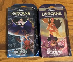 Disney Lorcana Starter Decks Floodborn And First Chapter Card Game - Image 1