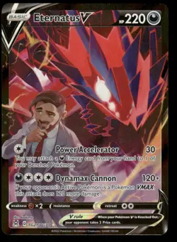 Pokemon Cards Eternatus V TG21/TG30 Lost Origin Trainer Gallery Holo Rare V NM - Image 1