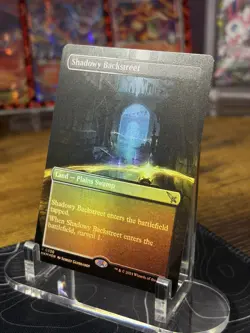 MTG Shadowy Backstreet 330 (Borderless) Foil NM - Murders at Karlov Manor Magic - Image 2