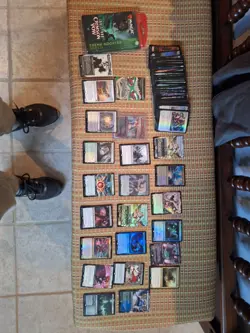 MTG Magic the Gathering lot over 100 Cards with 24 Mythic/Rares & Theme Booster - Image 1