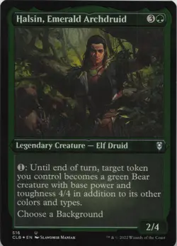 Halsin, Emerald Archdruid (Foil Etched) - FOIL - U Commander Legends: Battle for - Image 1