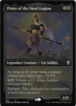 Prava of the Steel Legion (Foil Etched) - FOIL - U Commander Legends 552 - MTG - Image 1