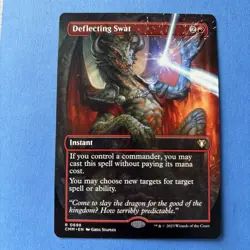 MTG Magic the Gathering Deflecting SWAT Borderless - Image 1