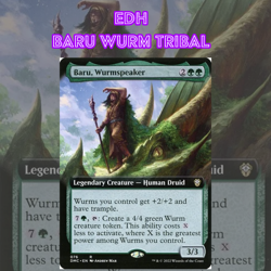 EDH - Baru Wurm Tribal, MTG Commander Deck, Bracket 2, Stompy - Image 1