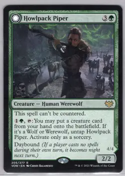1x Howlpack Piper - Innistrad: Crimson Vow - Near Mint - Image 1