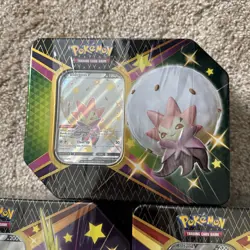 LOT 3 Pokemon TCG Shining Fates Tin Two Boltund V One Eldegoss V Factory Sealed - Image 2