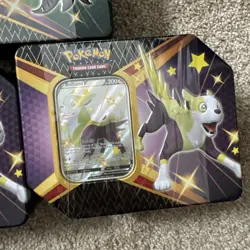 LOT 3 Pokemon TCG Shining Fates Tin Two Boltund V One Eldegoss V Factory Sealed - Image 4