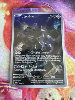 Mewtwo SVP 052 Pokemon TCG Scarlet Violet 151 Black Star Promo Full Art Sealed - Image 1