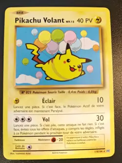 Carte Pokemon 110/108 Pikachu Volant Lv.12 EVO 110 Evolutions - Image 1