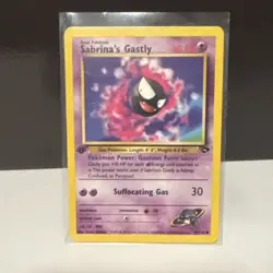Pokemon Sabrina's Gastly 97/132 Gym Challenge 1st Edition 40HP Common Regular - Image 1