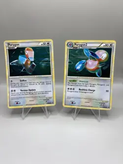 Porygon & Porygon2 Black Star Promos HGSS22 & HGSS23 Near Mint Pokemon TCG - Image 1
