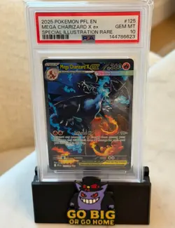 2025 Pokemon Mega Charizard X ex 125/094 SIR Phantasmal Flames GEM MINT PSA 10 - Image 1