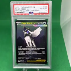 PSA 10 2025 POKEMON MEGA EVOLUTION SPECIAL ILLUSTRATION RARE #180 MEGA ABSOL EX - Image 1