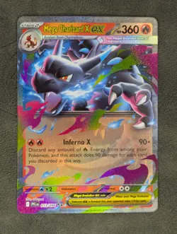 Mega Charizard X ex - 013/094 Pokemon TCG Double Rare ME02: Phantasmal Flames NM - Image 1