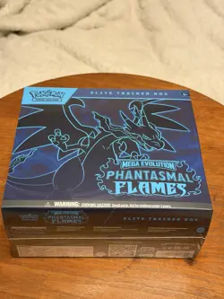 Pokemon TCG Mega Evolution Phantasmal Flames Elite Trainer Box ETB - Image 1