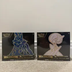 Pokemon Center Mega Evolution Gardevoir & Lucario ETB Elite Trainer Box Sealed - Image 1