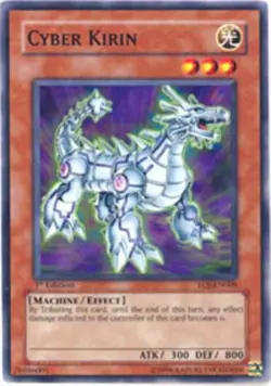 1x (EX) Cyber Kirin - EOJ-EN008 - Common - 1st Edition YuGiOh - Image 1