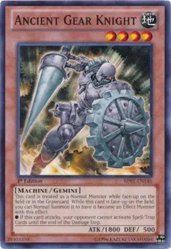 1x (NM) Ancient Gear Knight - BP01-EN146 - Common - 1st Edition YuGiOh - Image 1