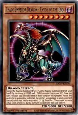1x (EX) Chaos Emperor Dragon - Envoy of the End - TOCH-EN030 - Rare - 1st Editio - Image 1