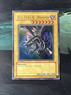 Red-Eyes B. Dragon SDJ-001 1st Edition Moderate Play Yu-Gi-Oh - Image 1