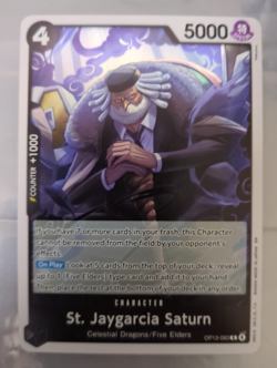 Saint Jaygarcia Saturn Carrying On His Will OP13-083 OP-13 One Piece Card - Image 1