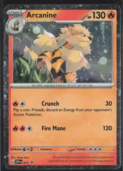 Arcanine - SVP011 - SVP Black Star Promos - Cosmos Holo NM, English Pokemon SVP - Image 1