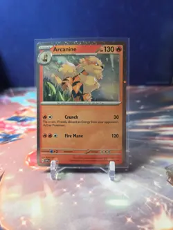 SWIRL Pokemon TCG Arcanine Black Star Promos SVP011 Holo Promo Cosmos Holo - Image 1