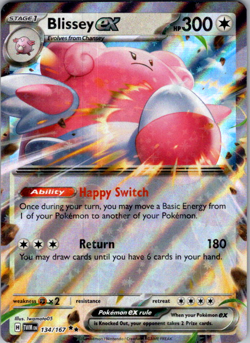 Blissey ex - EX Ultra Rare SV06: Twilight Masquerade, 134/167 NM - Image 1
