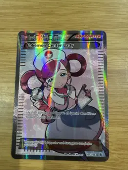Pokemon Center Lady Full Art 105/106 XY Flashfire Holo Pokemon TCG - Image 1