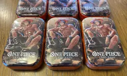 One Piece Card Game Tin Set Vol. 2 Lot of 9 Sealed Mini Tins All 3 Art Designs - Image 2