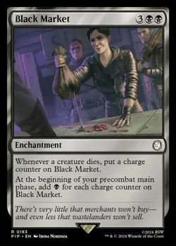 1x Black Market NM-Mint, English Universes Beyond: Fallout MTG Magic pack fresh - Image 1
