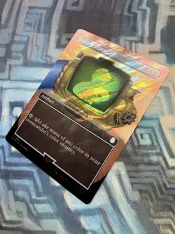 MTG Borderless Surge Foil Arcane Signet NM- Universes Beyond: Fallout - Image 1