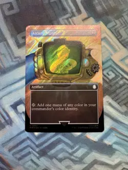 MTG Borderless Surge Foil Arcane Signet NM- Universes Beyond: Fallout - Image 2