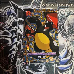 Shiny Charizard V3 Gold Holo Box Hit Team Rocket Database Pokemon Card - Image 1