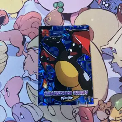 Shiny Charizard V3 Blue Holo Box Hit Team Rocket Database Pokemon Card - Image 1