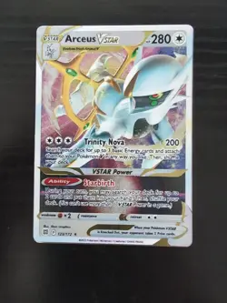 2022 Pokemon Arceus VSTAR 123/172 Brilliant Stars Holo - Metal Card - Image 1