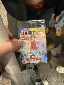 ONE PIECE CARD MONKEY.D.LUFFY ST JOHNS COLLEGE BASKETBALL SGA 2/6/2026 MSG NYC - Image 1