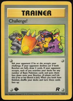 Challenge! [1st Edition] #74 Team Rocket Pokemon Card - Image 1