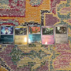 5x Pokemon Black Bolt White Flare English Master Ball Card Lot - Near Mint - Image 1
