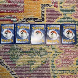 5x Pokemon Black Bolt White Flare English Master Ball Card Lot - Near Mint - Image 4
