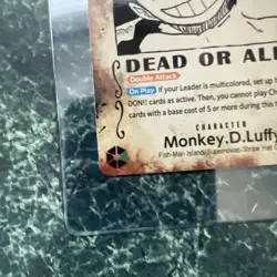 Monkey D Luffy Op13 118 Wanted Poster One Piece Card Game Tcg *READ DESCRIPTION* - Image 5