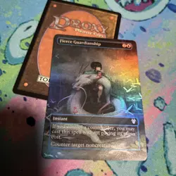 Fierce Guardianship Full Art Foil Play Test Card Mtg Spirited Away - Image 1